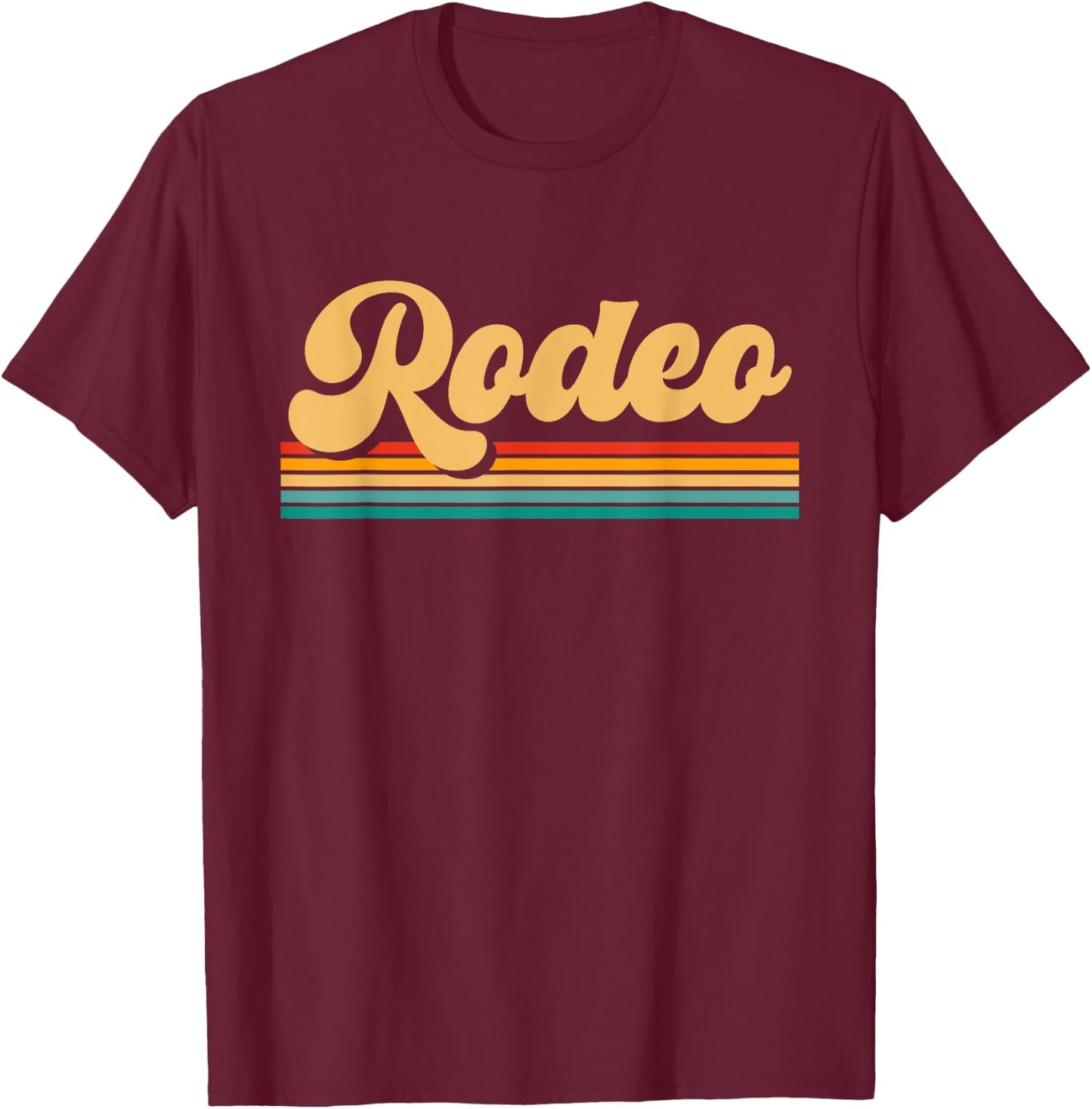 Horse Riding Apparel - Rodeo T-Shirt - T-Shirt | Maroon