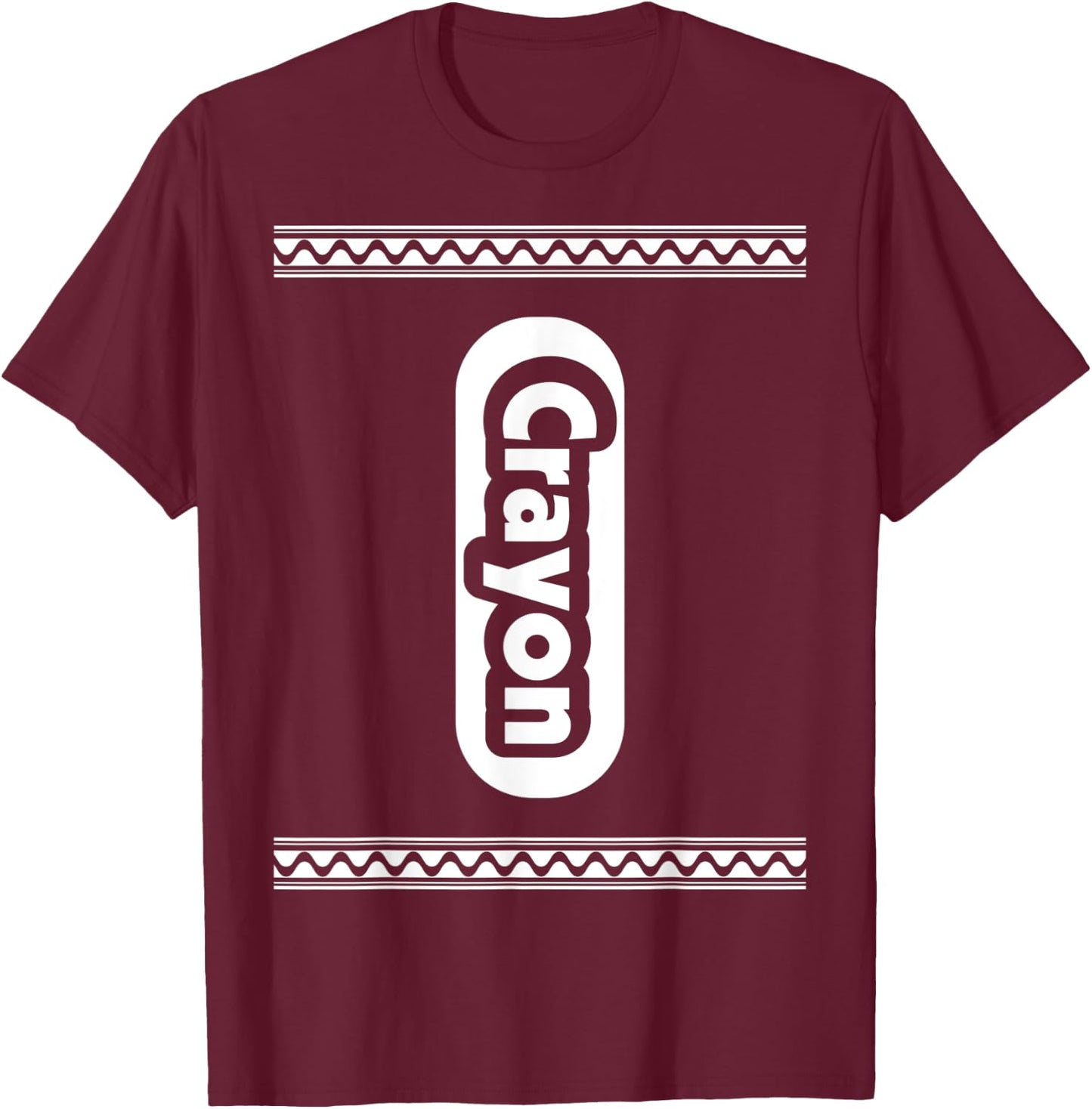 Black Crayon Halloween Costume Group Matching Teacher Women T-Shirt - T-Shirt | Maroon