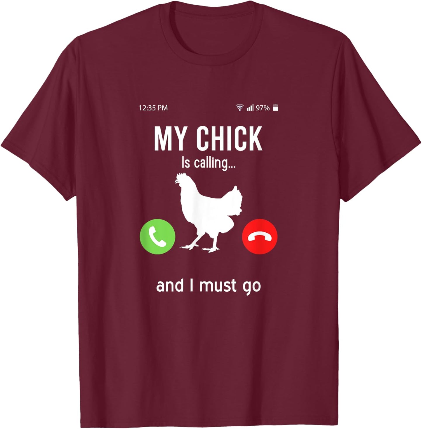 Chickens Chicken Vintage Chicken Sayings T-Shirt - T-Shirt | Maroon