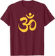 Om Omkara Aum Symbol Ancient Spiritual Yoga Zen Meditation T-Shirt - T-Shirt | Maroon