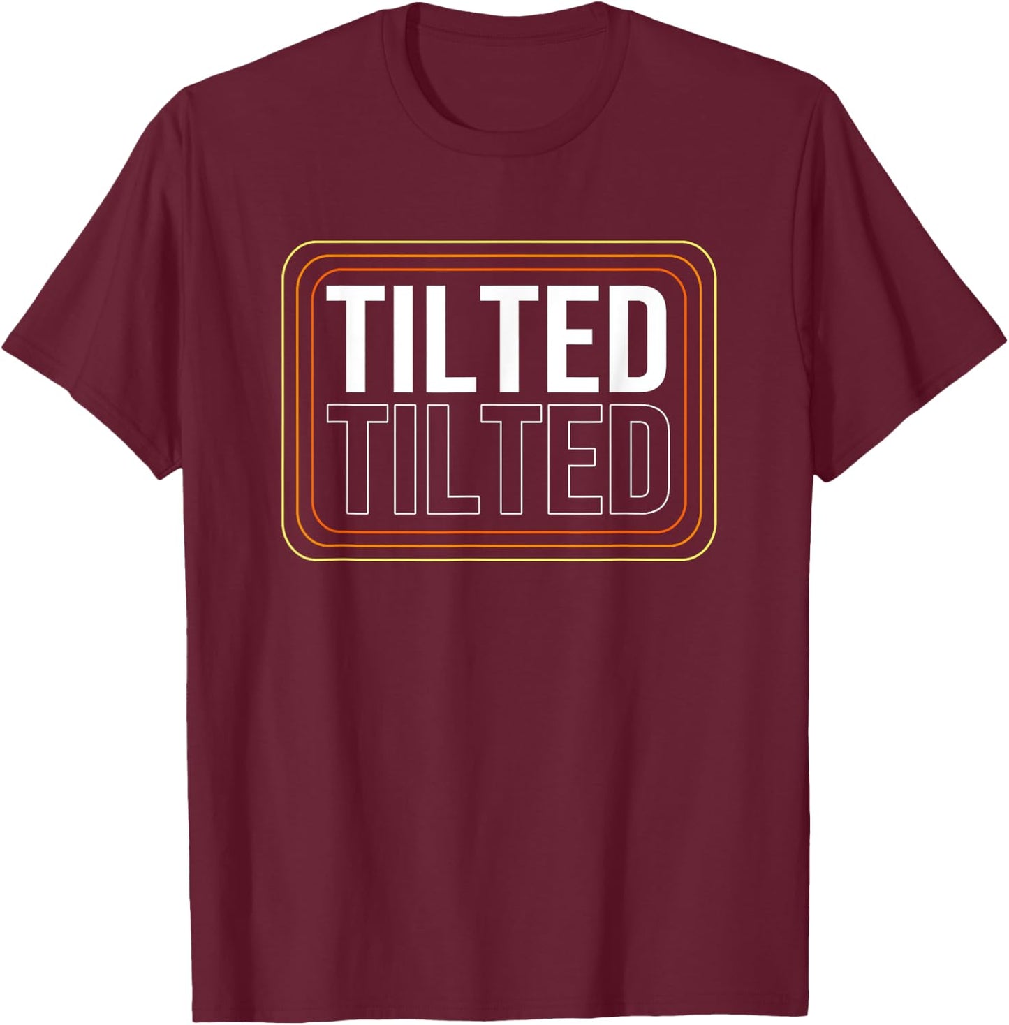 Arcade Game Pinball Tilted T-Shirt - T-Shirt | Maroon