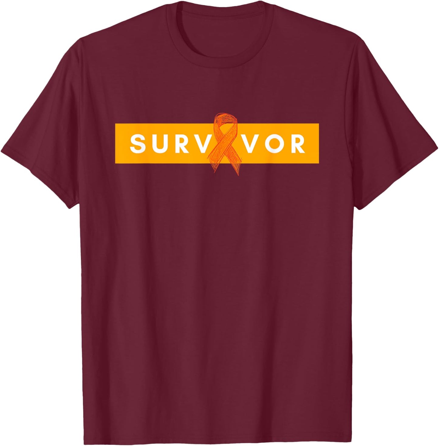 Survivor Cancer Free Products Leukemia Survivor Warrior T-Shirt - T-Shirt | Maroon