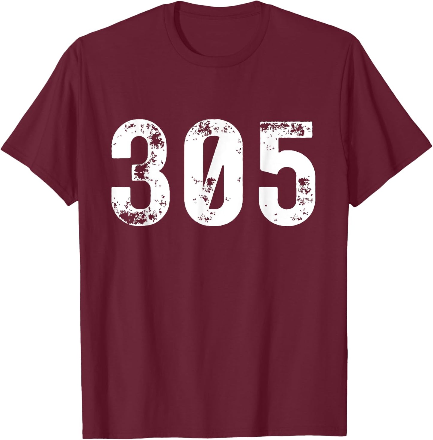 Area Code 305 for Miami Florida South Beach 305 Women T-Shirt - T-Shirt | Maroon