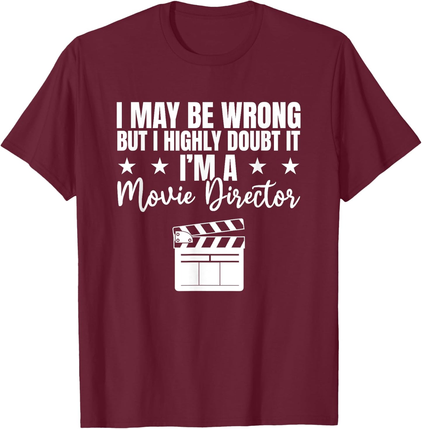 Movie Producer Video Production Filmmaker Film Director T-Shirt - T-Shirt | Maroon