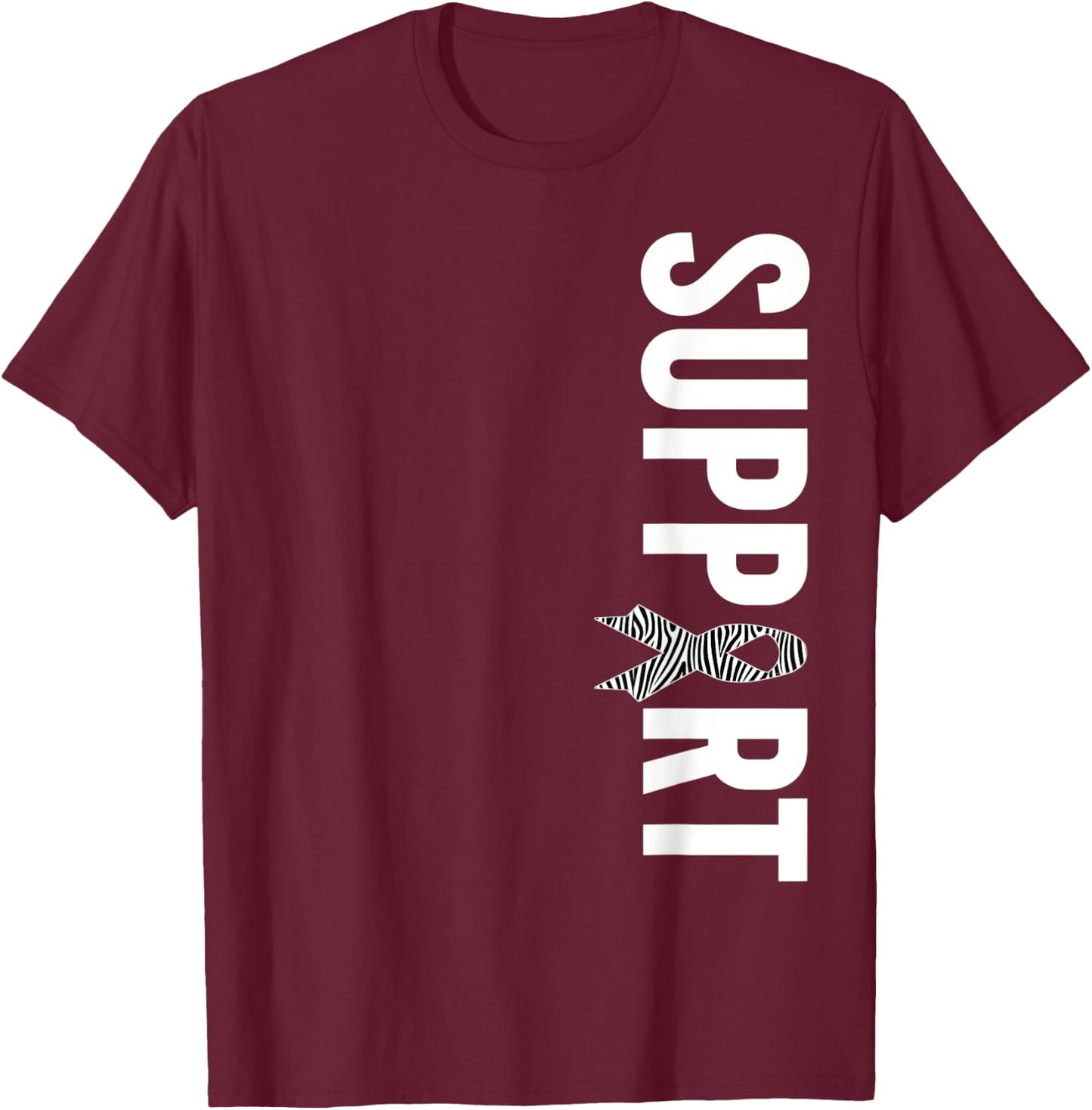 Carcinoid Cancer Awareness Shirt - Support Carcinoid Cancer T-Shirt - T-Shirt | Maroon