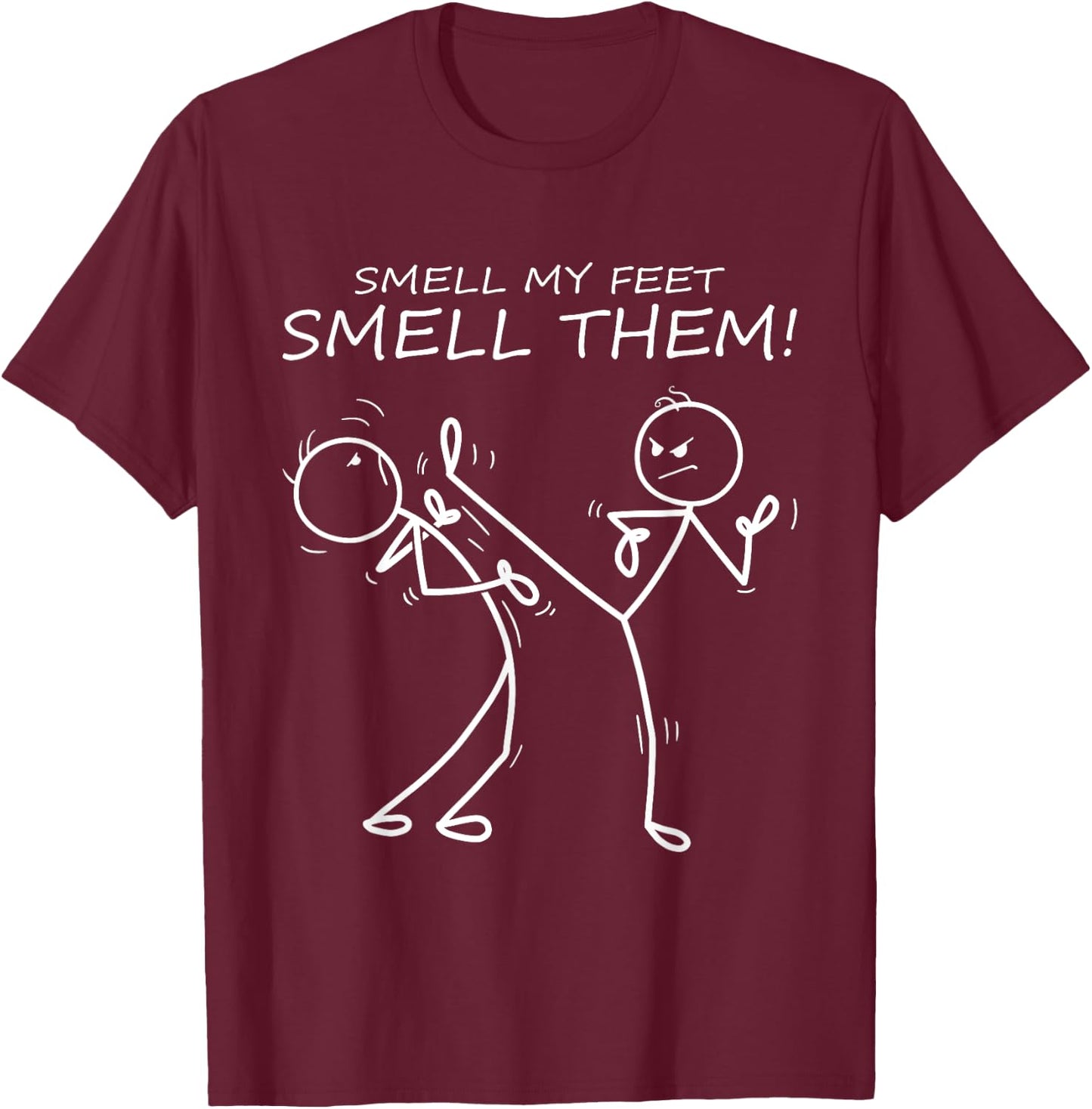 Cool Karate Smell My Feet Smell Them Funny Karate T-Shirt - T-Shirt | Maroon