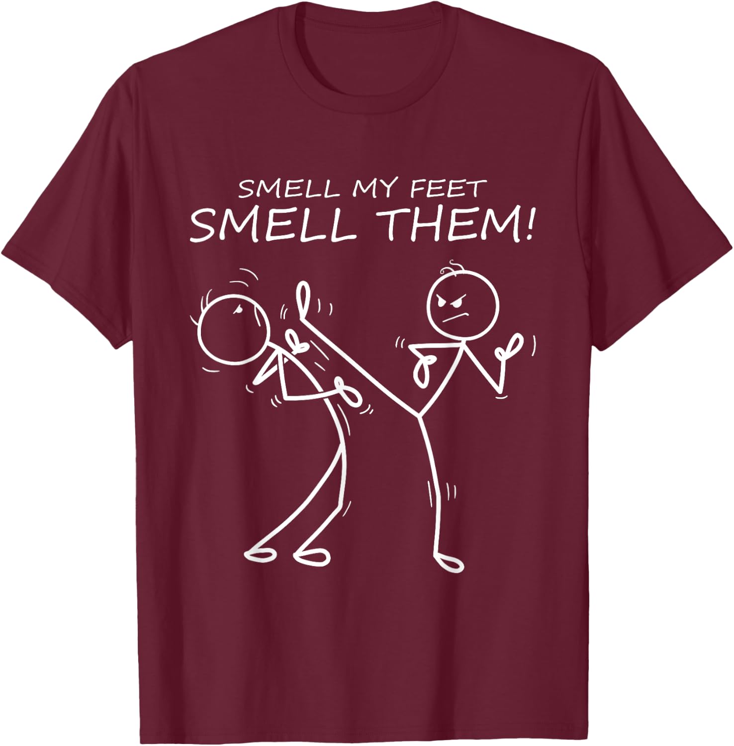 Cool Karate Smell My Feet Smell Them Funny Karate T-Shirt - T-Shirt | Maroon