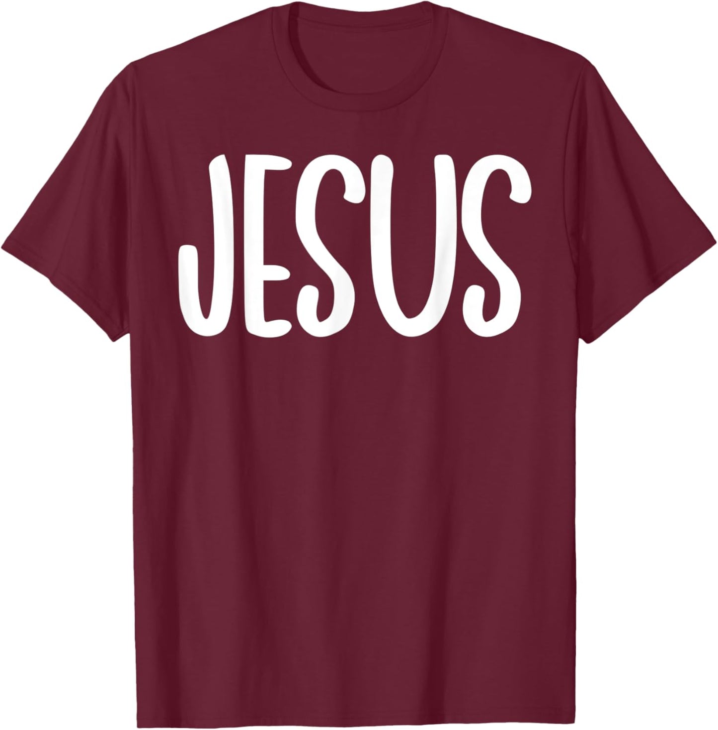 Christian Jesus Religion Shirt Red And White Jesus Christ T-Shirt - T-Shirt | Maroon