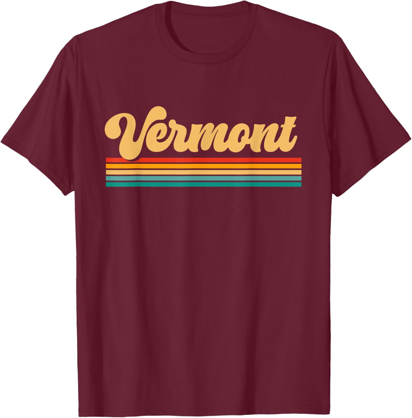 State of Vermont T-Shirt - T-Shirt | Maroon