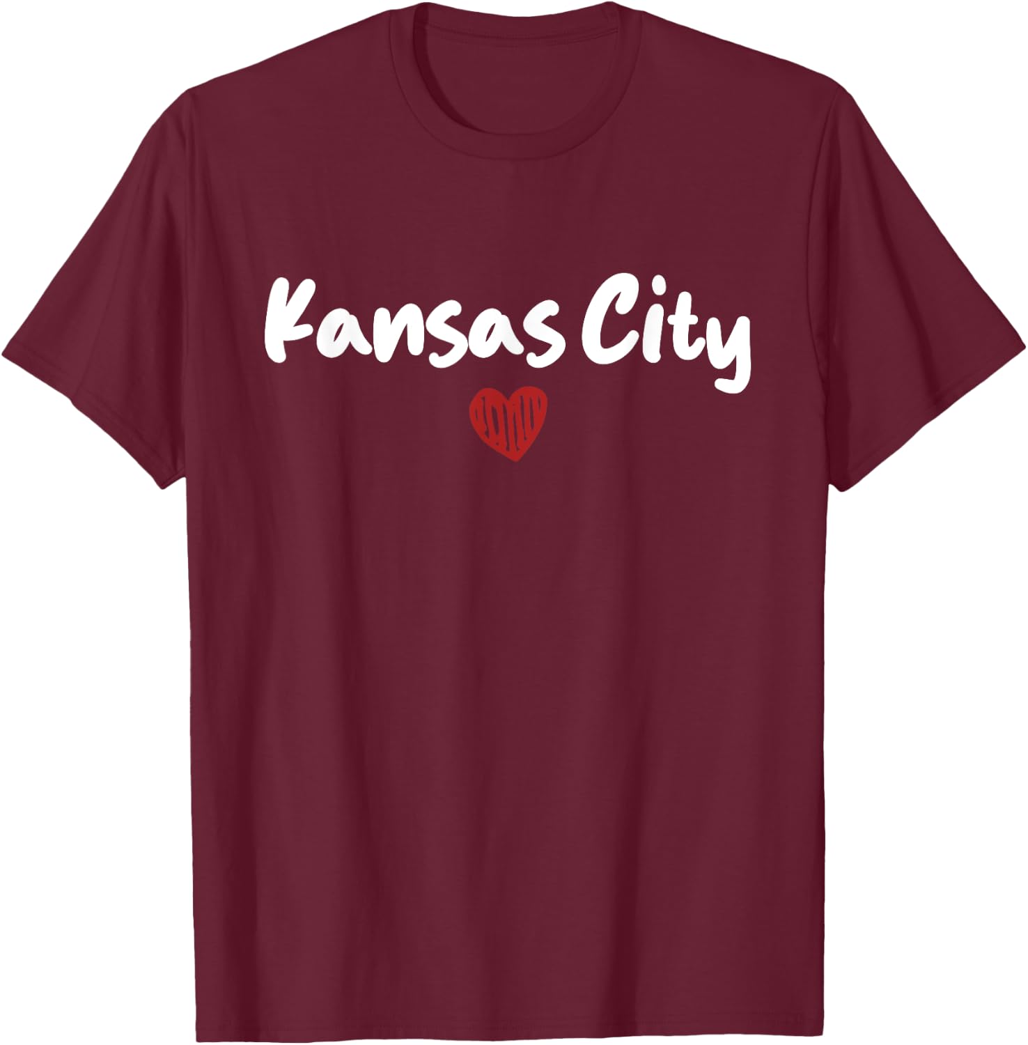 Kansas City - I Love Kansas City - Classic T-Shirt - T-Shirt | Maroon