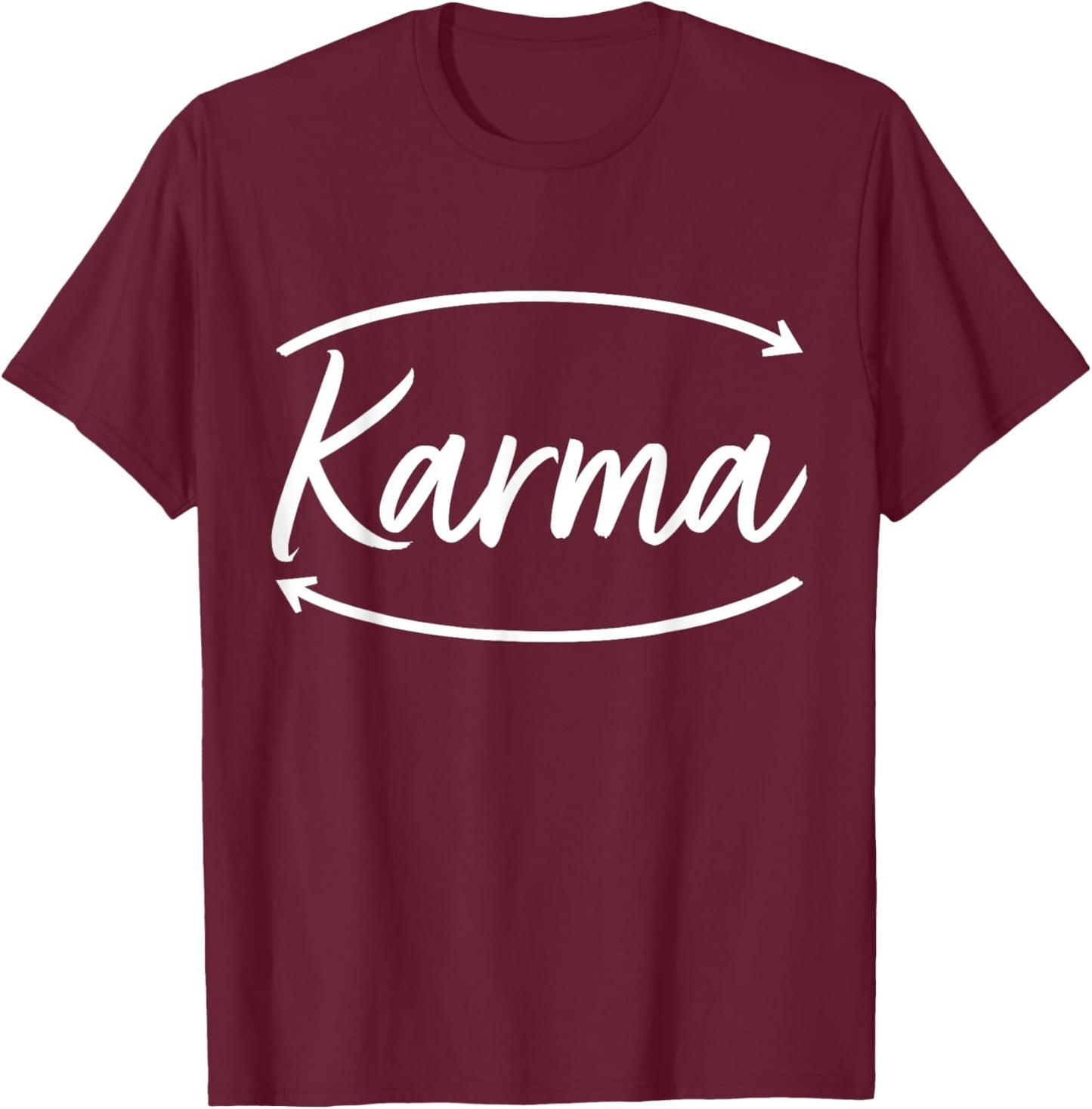 Buddhism Karma Hinduism T-Shirt - T-Shirt | Maroon