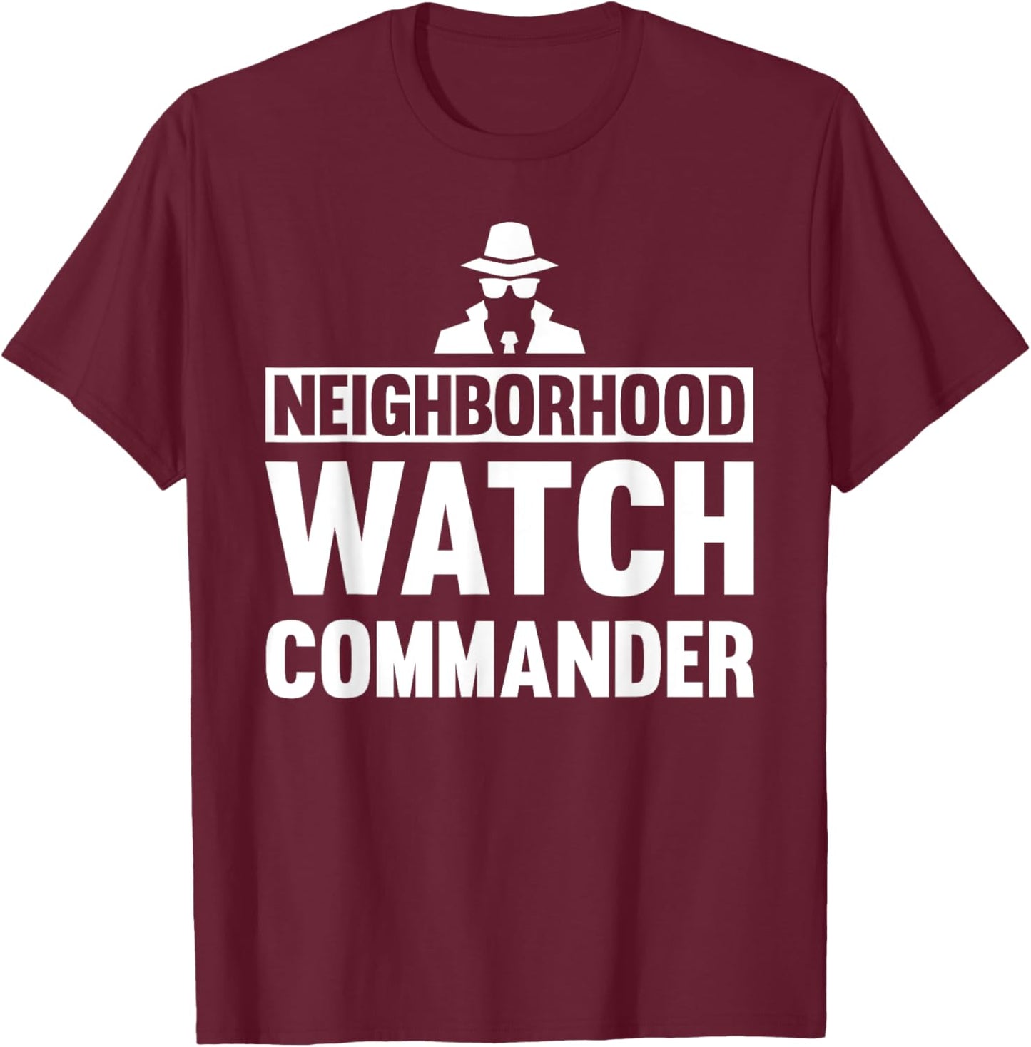 Neighborhood Watch Commander Uniform T-Shirt - T-Shirt | Maroon