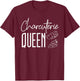 Charcuterie Queen Shirt Charcuterie Board Saying T-Shirt - T-Shirt | Maroon