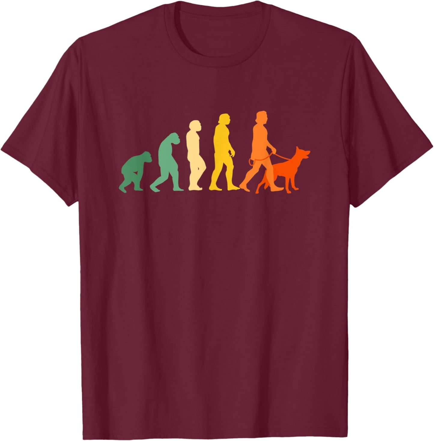 Vintage Evolution Dog Sitter Animal Pet Caretaker Women T-Shirt - T-Shirt | Maroon