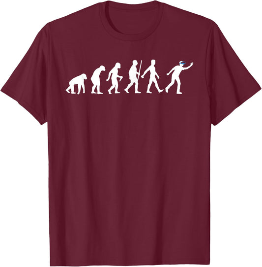 Cool Virtual Reality Women Gaming VR Gamer Evolution T-Shirt - T-Shirt | Maroon