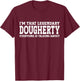 Dougherty Surname Funny Team Family Last Name Dougherty T-Shirt - T-Shirt | Maroon