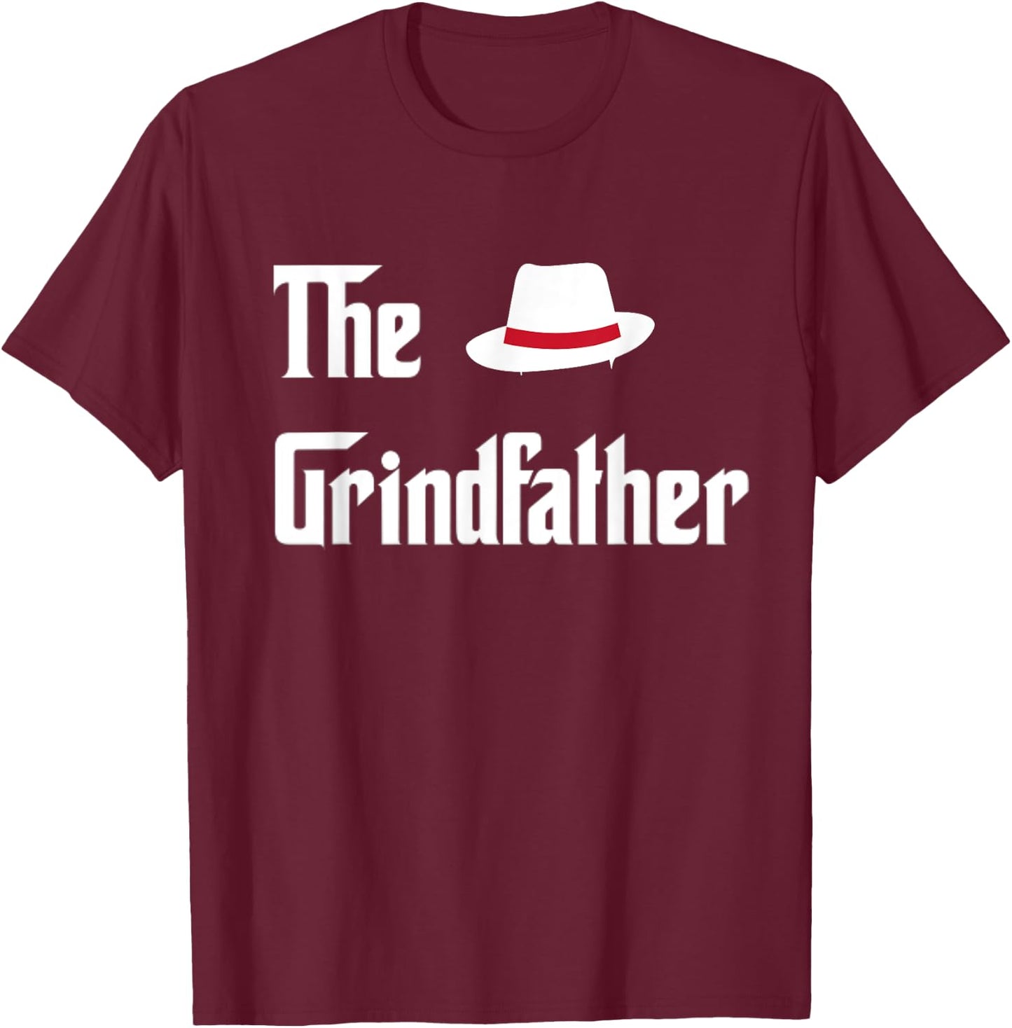 The Grindfather, Hustle and Grind T-Shirt - T-Shirt | Maroon