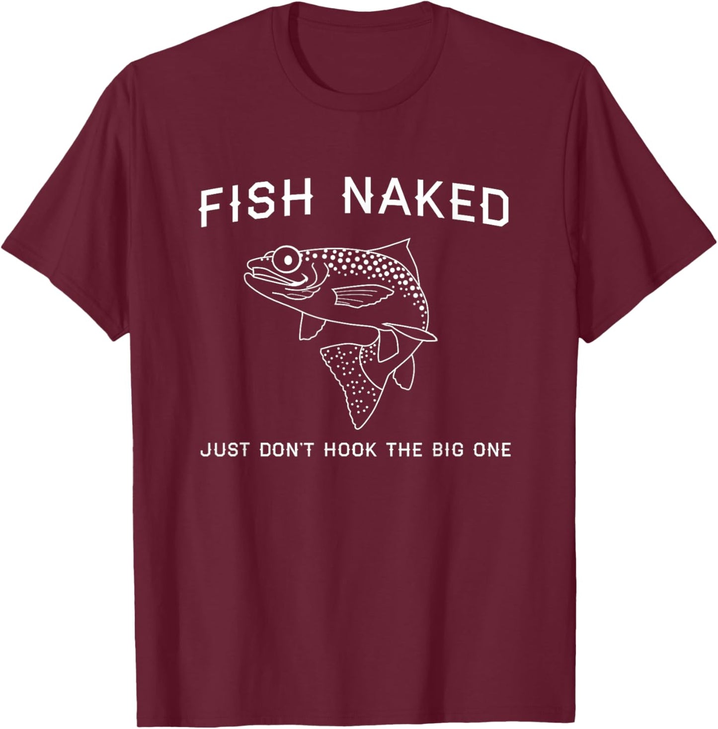 Fish naked T-Shirt - T-Shirt | Maroon