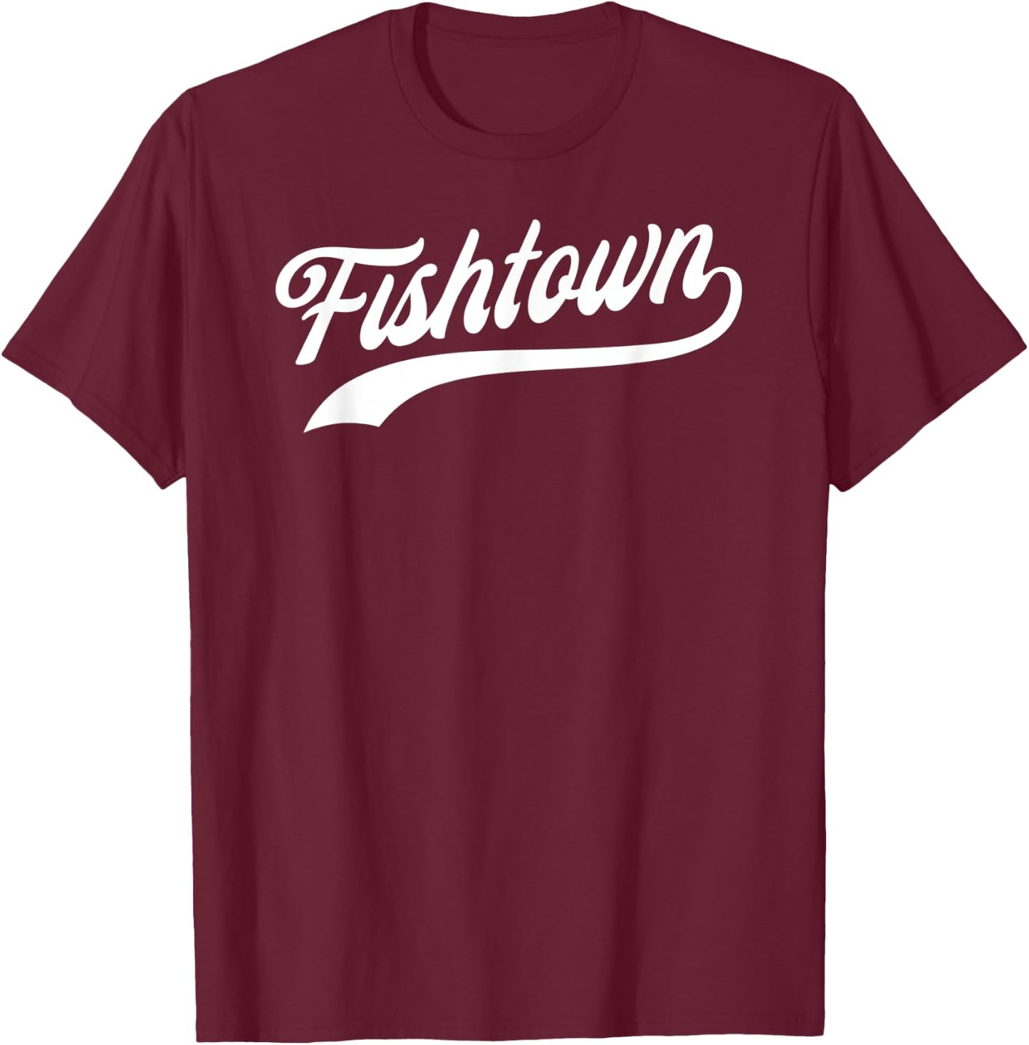 FISHTOWN Philadelphia PA Classic Baseball Design T-Shirt - T-Shirt | Maroon