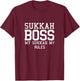 Happy Sukkot Sukkah Boss My Sukkah My Rules Lulav Etrog T-Shirt - T-Shirt | Maroon