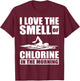 Cool Swimming Art Men Women Swimmer Swim Lover Pool Chlorine T-Shirt - T-Shirt | Maroon