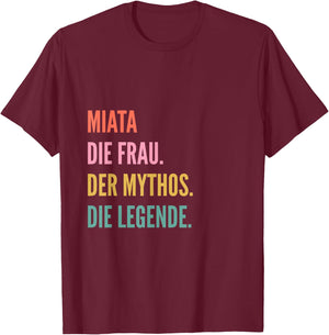 Funny German First Name Design - Miata T-Shirt - T-Shirt | Maroon