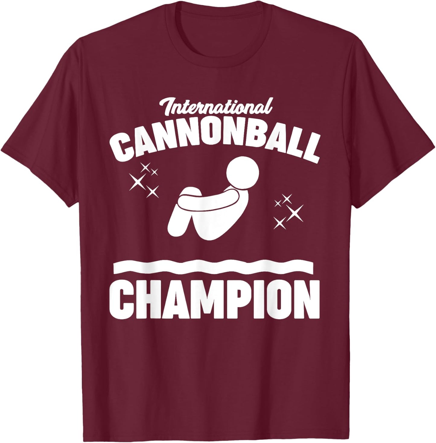 International Cannonball Champion T-Shirt - T-Shirt | Maroon