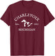 Michigan Michigander Great Lakes Charlevoix Souvenir Gift T-Shirt - T-Shirt | Maroon