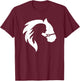 Girls in a Mission Horse Girl T-Shirt - T-Shirt | Maroon