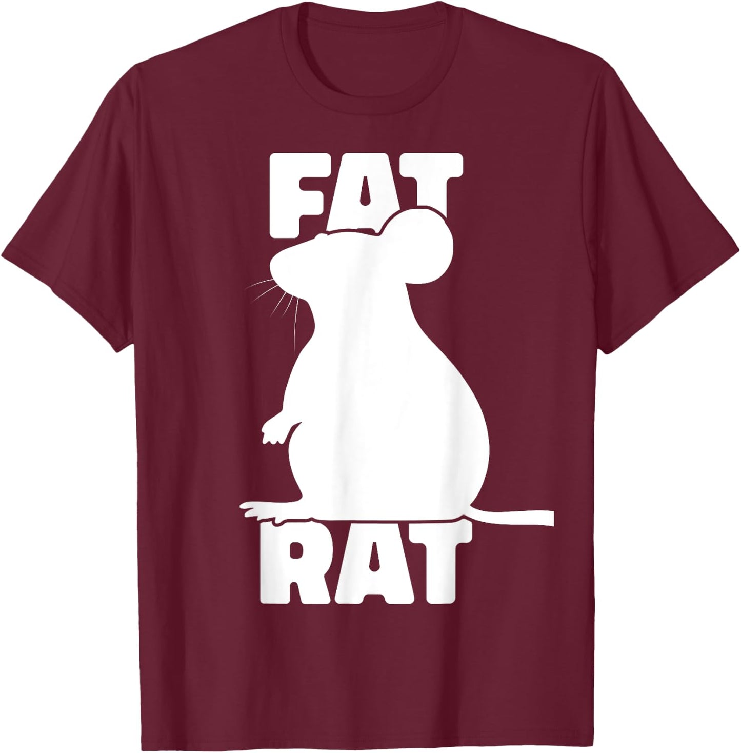 Fat Rat Funny Rat Saying Big Fancy Rats Pet Rat T-Shirt - T-Shirt | Maroon