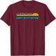 Copenhagen Skyline - Vintage Retro Sunset Kopenhagen T-Shirt - T-Shirt | Maroon