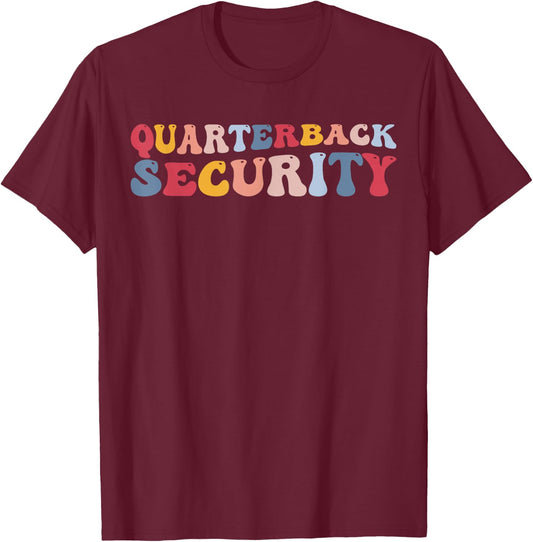 Quarterback Security Offensive Lineman Football T-Shirt - T-Shirt | Maroon