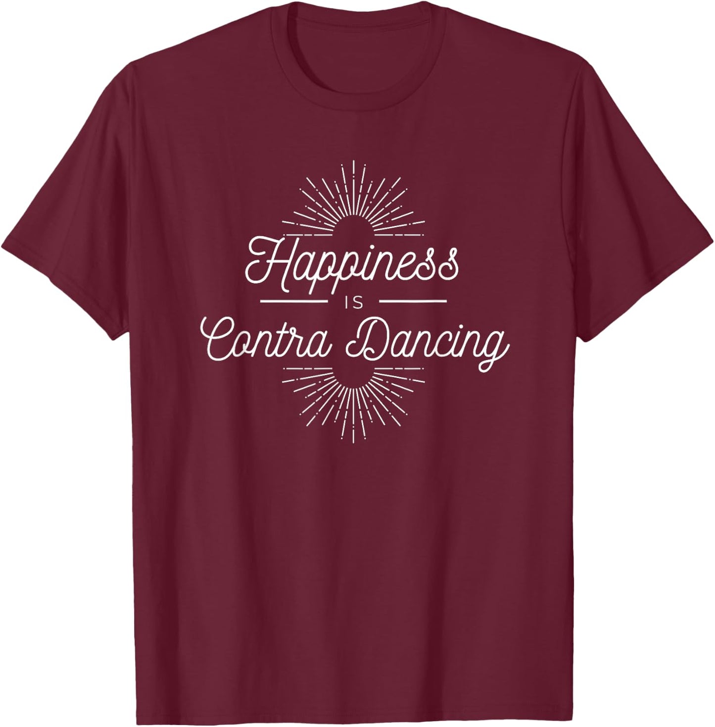 Contra Dancing, Contra Dancer, Square Dancing, Contra Dance T-Shirt - T-Shirt | Maroon