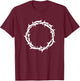 Jesus Crown of Thorns. Christian faith devotional T-Shirt - T-Shirt | Maroon