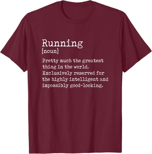 Definition Runner Graphic Running Jogger Sports Athlete T-Shirt - T-Shirt | Maroon