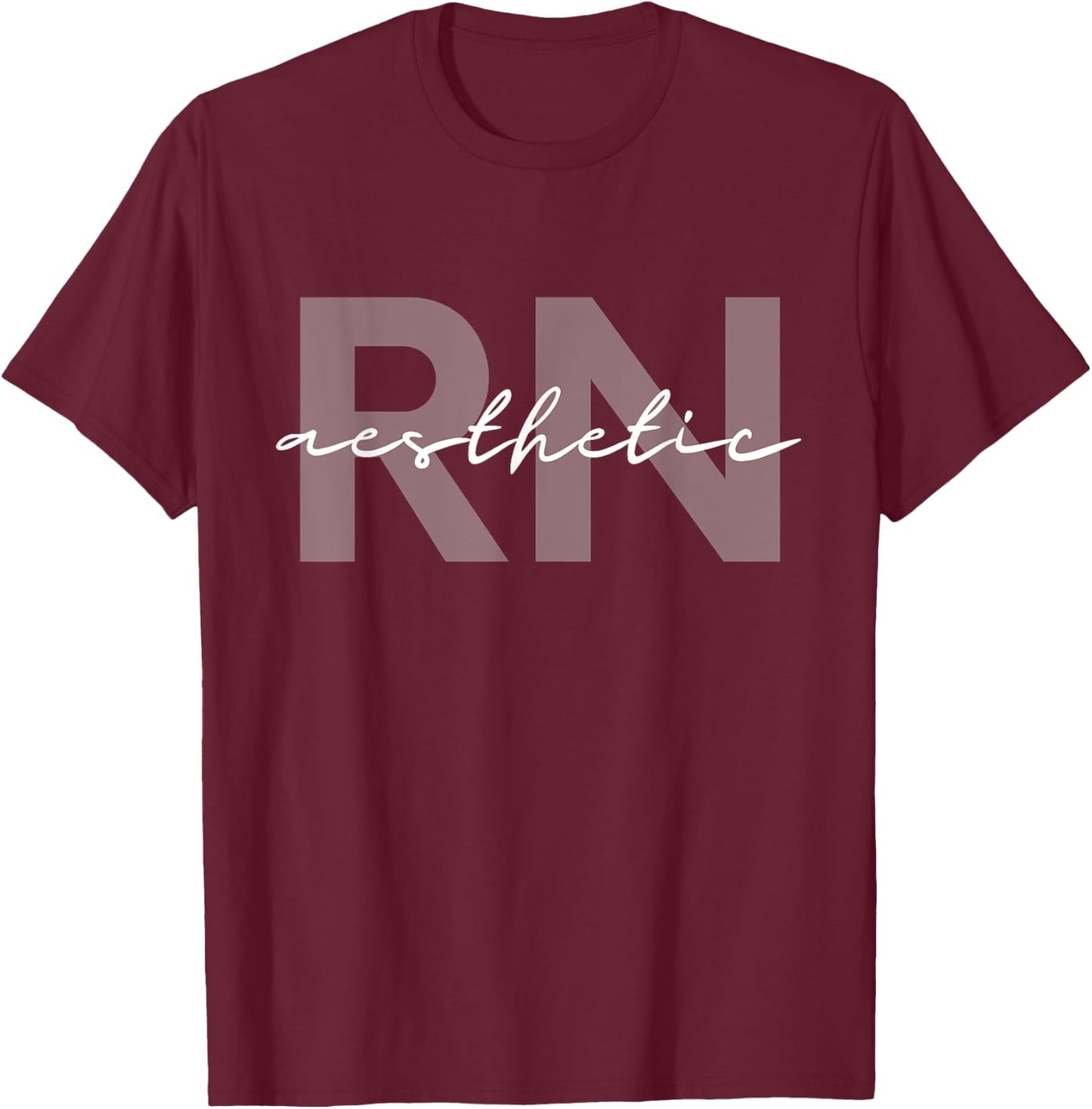 Aesthetic Nurse Cosmetic RN Registered Nurse Syringe T-Shirt - T-Shirt | Maroon
