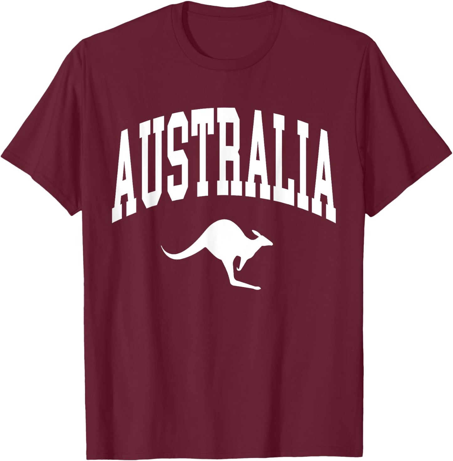 Australia Kangaroo Aussi Outback Down Under Australian T-Shirt - T-Shirt | Maroon