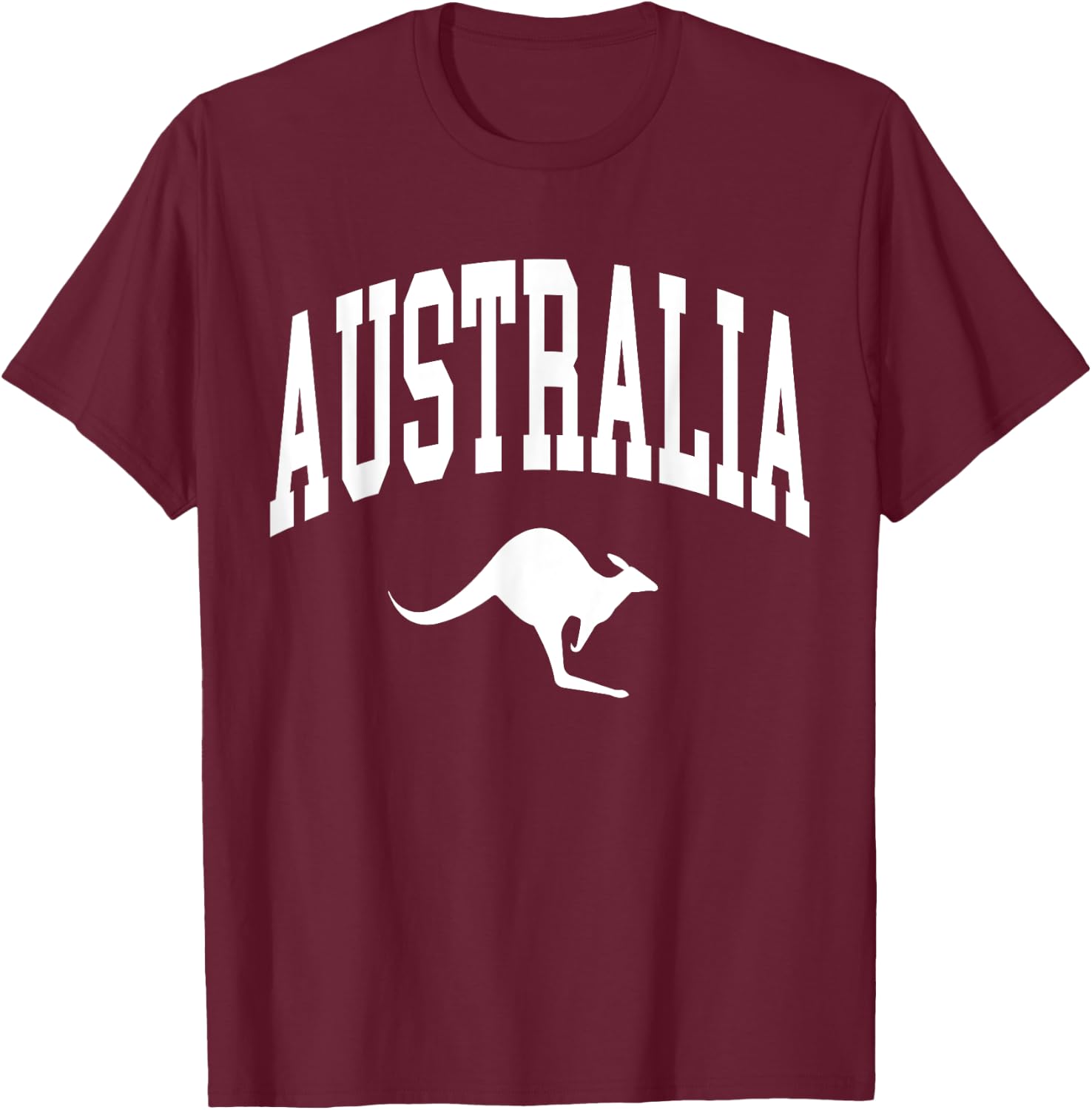 Australia Kangaroo Aussi Outback Down Under Australian T-Shirt - T-Shirt | Maroon