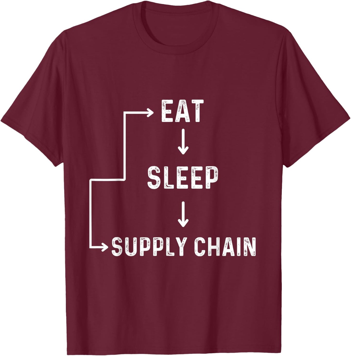 Supply chain manager engineering supply chain director funny T-Shirt - T-Shirt | Maroon