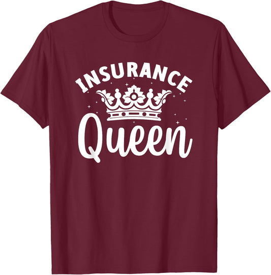 Cool Insurance Agent Art Mom Life Insurance Agent T-Shirt - T-Shirt | Maroon