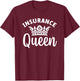 Cool Insurance Agent Art Mom Life Insurance Agent T-Shirt - T-Shirt | Maroon