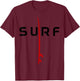 Surf Board Surfing Beach Vintage Retro Surfer Women Kids T-Shirt - T-Shirt | Maroon