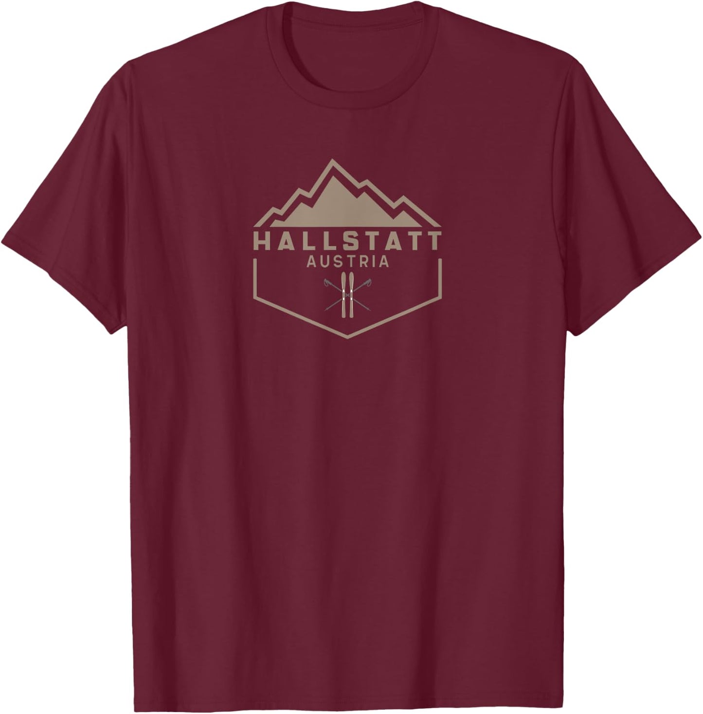 Hallstatt Austria T-Shirt - T-Shirt | Maroon