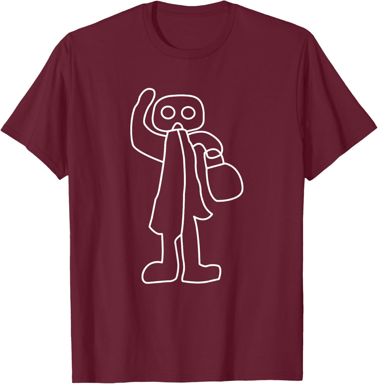 Nazca Lines - Retro Peruvian Geoglyphs - Humanoid T-Shirt - T-Shirt | Maroon
