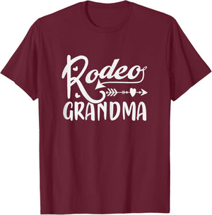 Rodeo Grandma - Funny Grandma T-Shirt - T-Shirt | Maroon