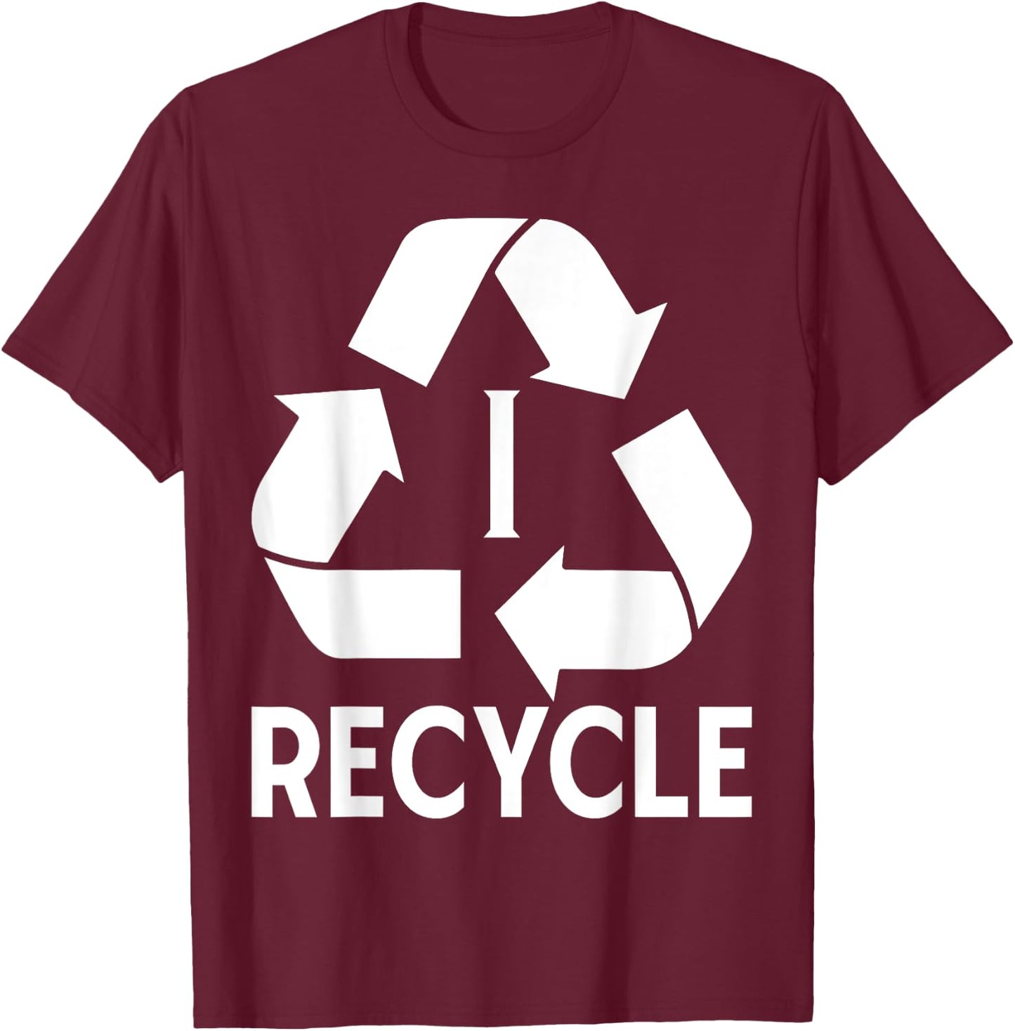I Recycle T-Shirt - T-Shirt | Maroon