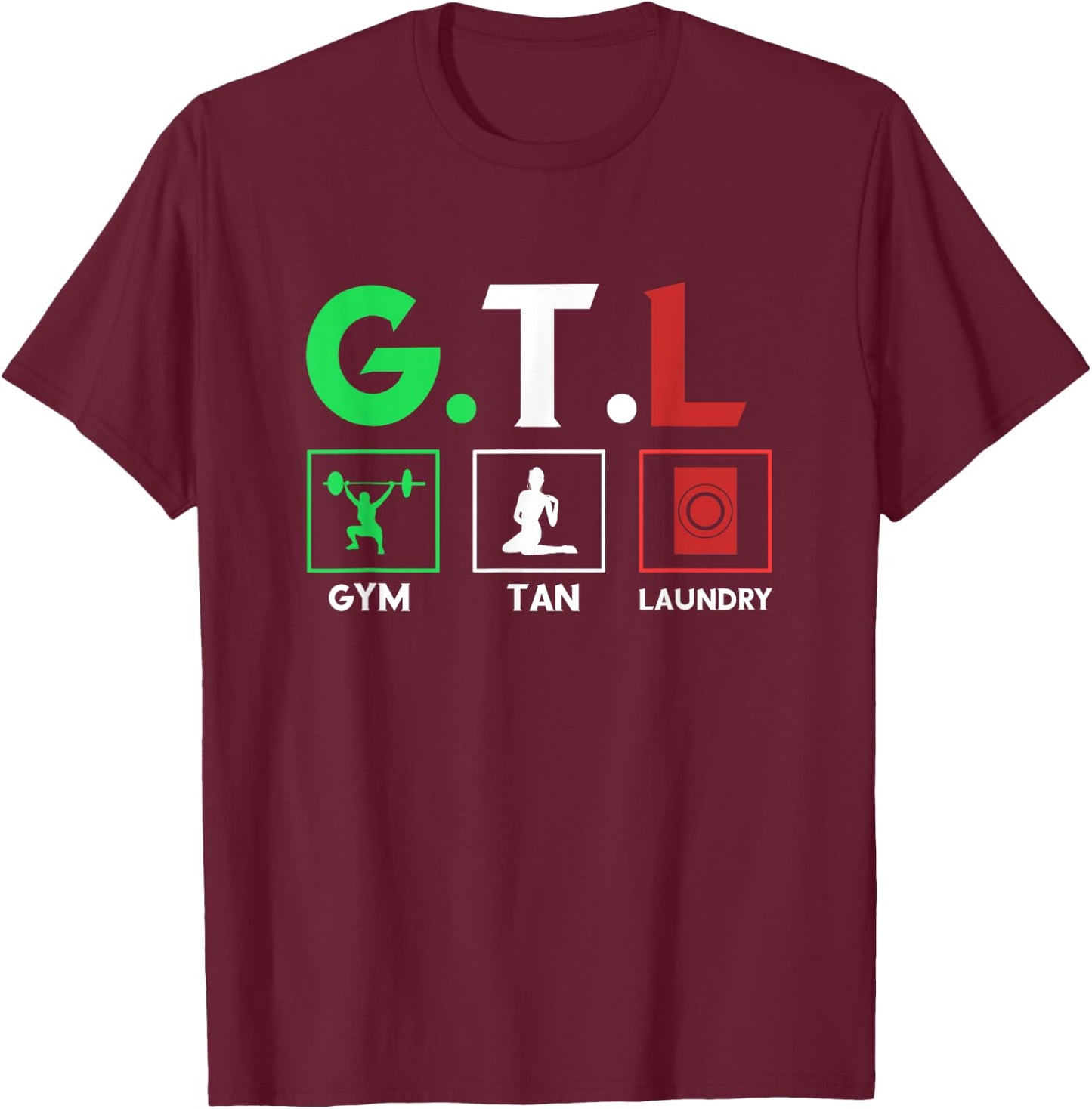 Gym Tan Laundry GTL T-Shirt - T-Shirt | Maroon