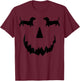 pumpkin Dachshund halloween T-Shirt - T-Shirt | Maroon