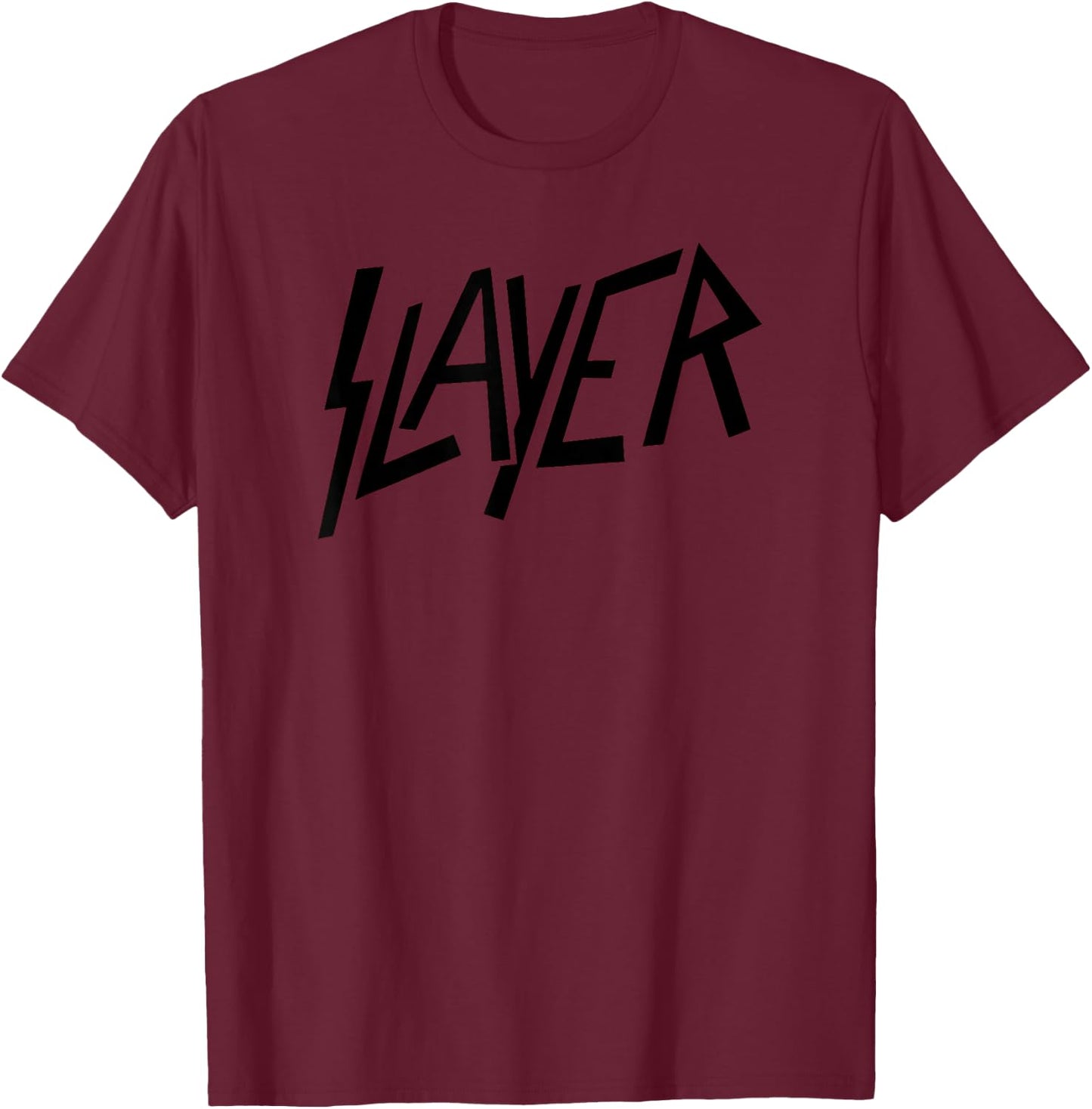 Slayer - Black Classic Logo T-Shirt - T-Shirt | Maroon