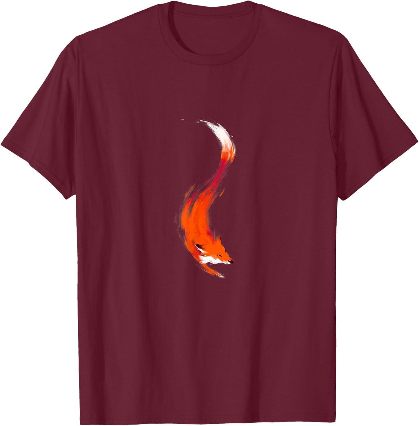 The Quick Orange-Red Fox T-Shirt - T-Shirt | Maroon